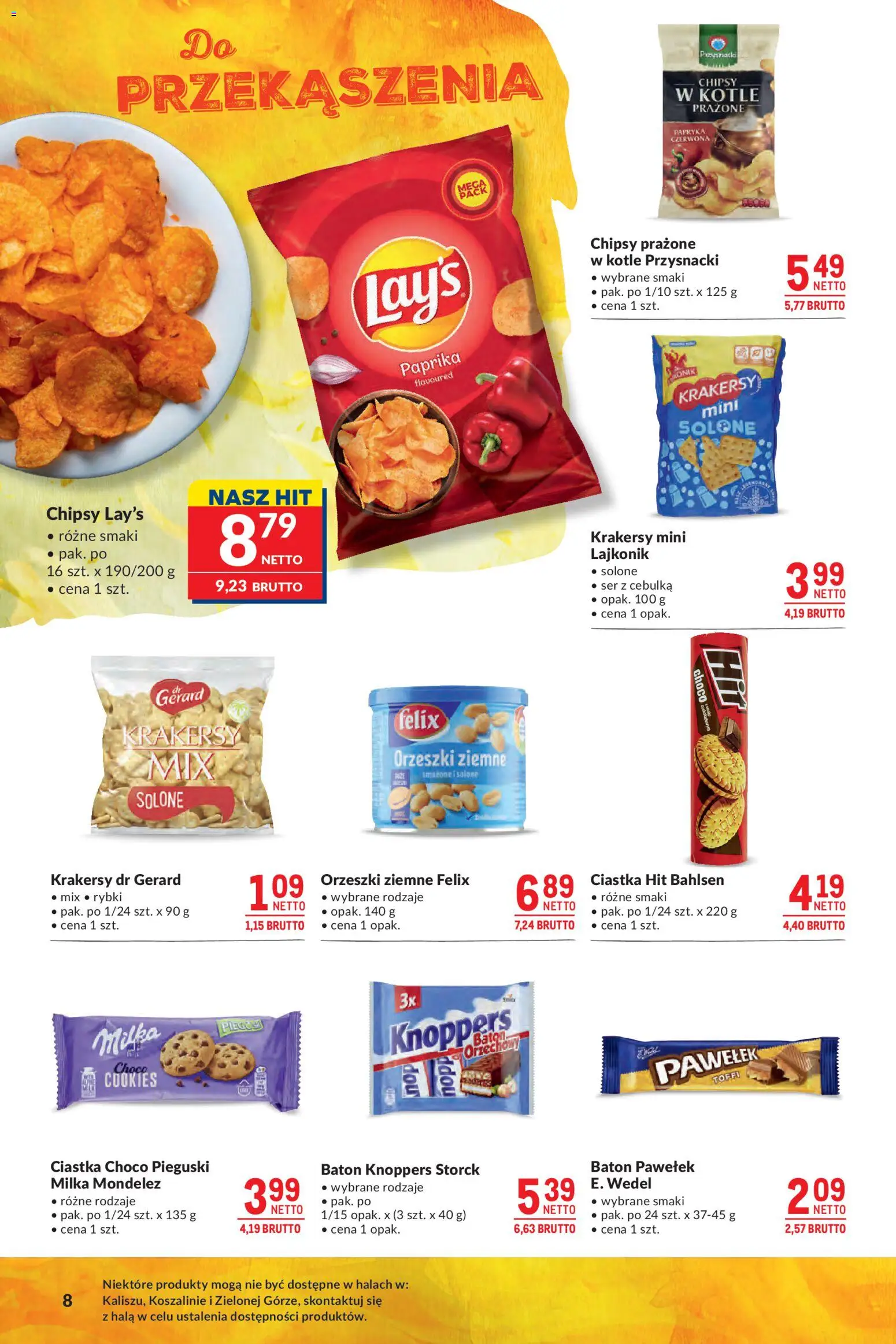 Makro gazetka - Grill Ogród od 26.05.2026 | Strona: 8 | Produkty: Chipsy, Milka, Ser, Ciastka