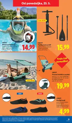 Lidl katalog akcije – veljaven od 21.05.2026 | Stran: 55 | Izdelki: Sup, Ležalnik, Maska, Cevlji