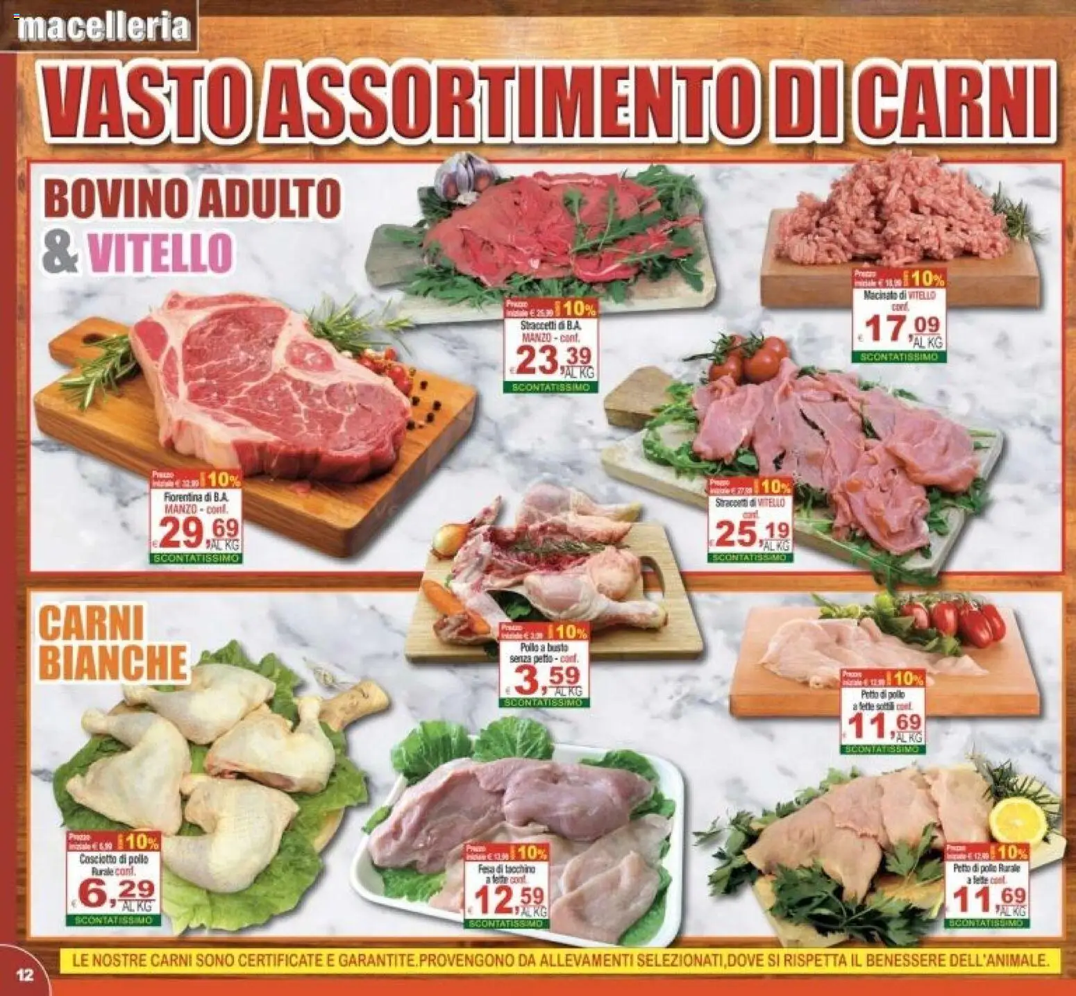 Volantino CTS del 10.06.2026 | Pagina: 12 | Prodotti: Bovino, Petto di Pollo, Pollo, Tacchino
