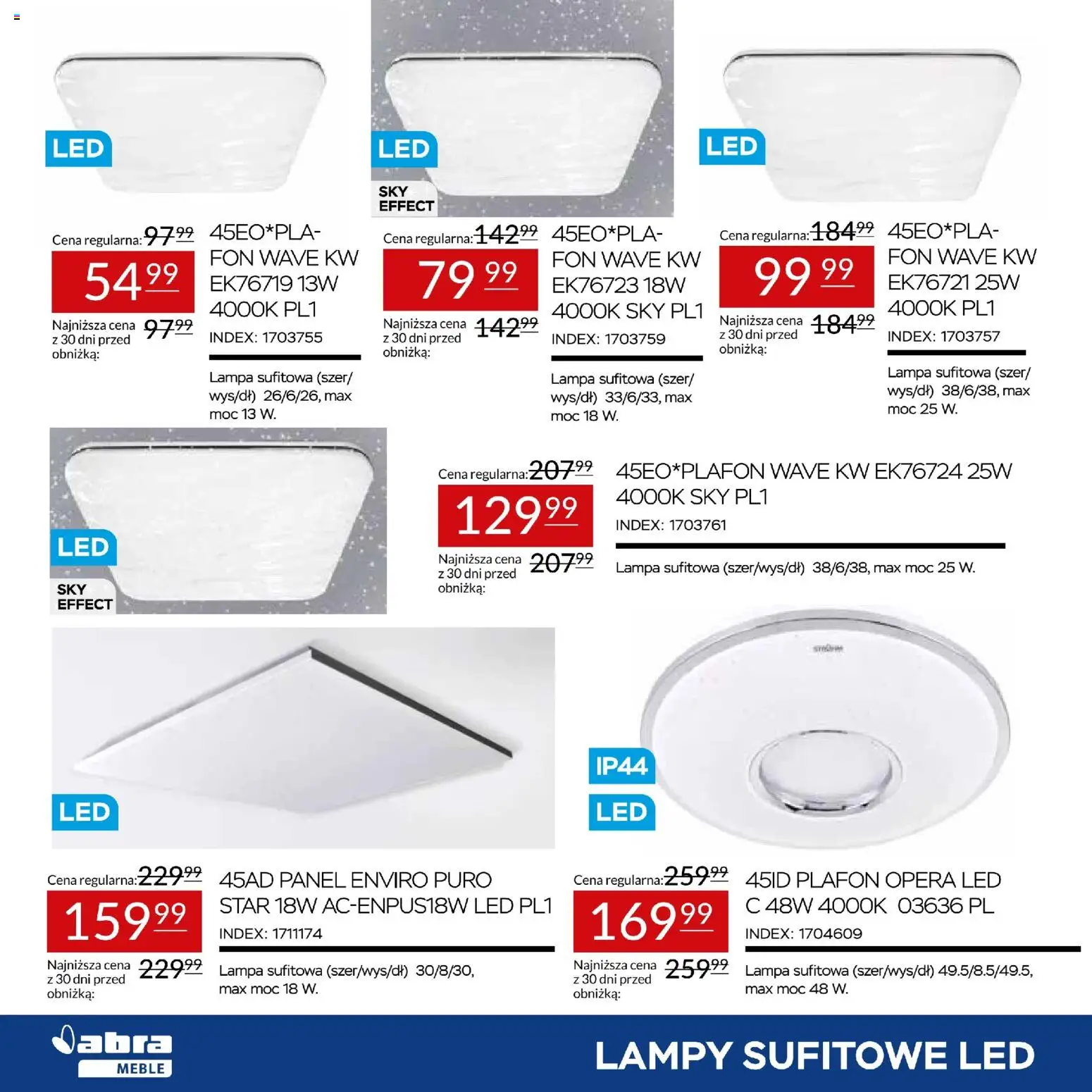 Abra meble gazetka od 24.09.2026 | Strona: 8 | Produkty: Lampa, Lampa sufitowa