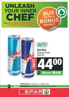 Superspar specials catalogue – valid from 22/09/2026 | Page: 9 | Products: TV, Energy drink