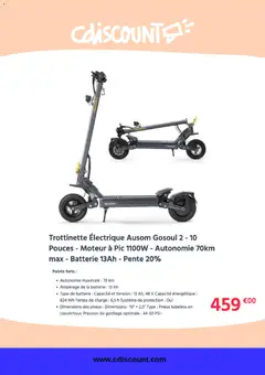 Cdiscount - Prévisualisation de Cdiscount catalogue valide à partir de 28/08/2026 | Page: 5 | Produits: Pneus, Trottinette électrique, Batterie