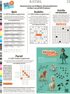 Migros aktionen Magazin ab 30.09.2026 gültig | Seite: 53