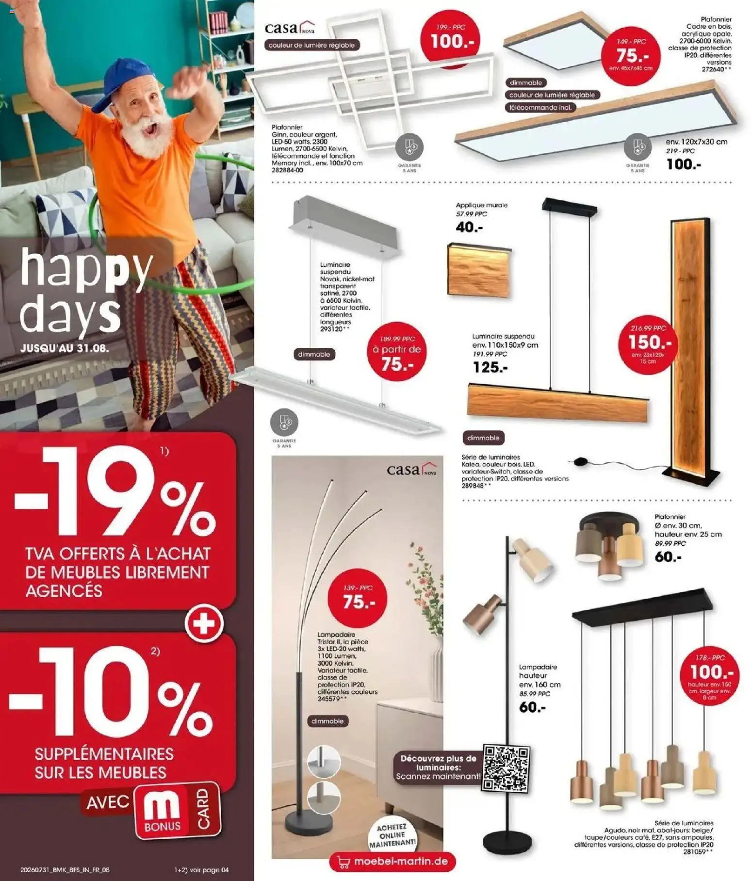 {H1} | Page: 8 | Produits: Plafonnier, Lampadaire, Télécommande, Cadre