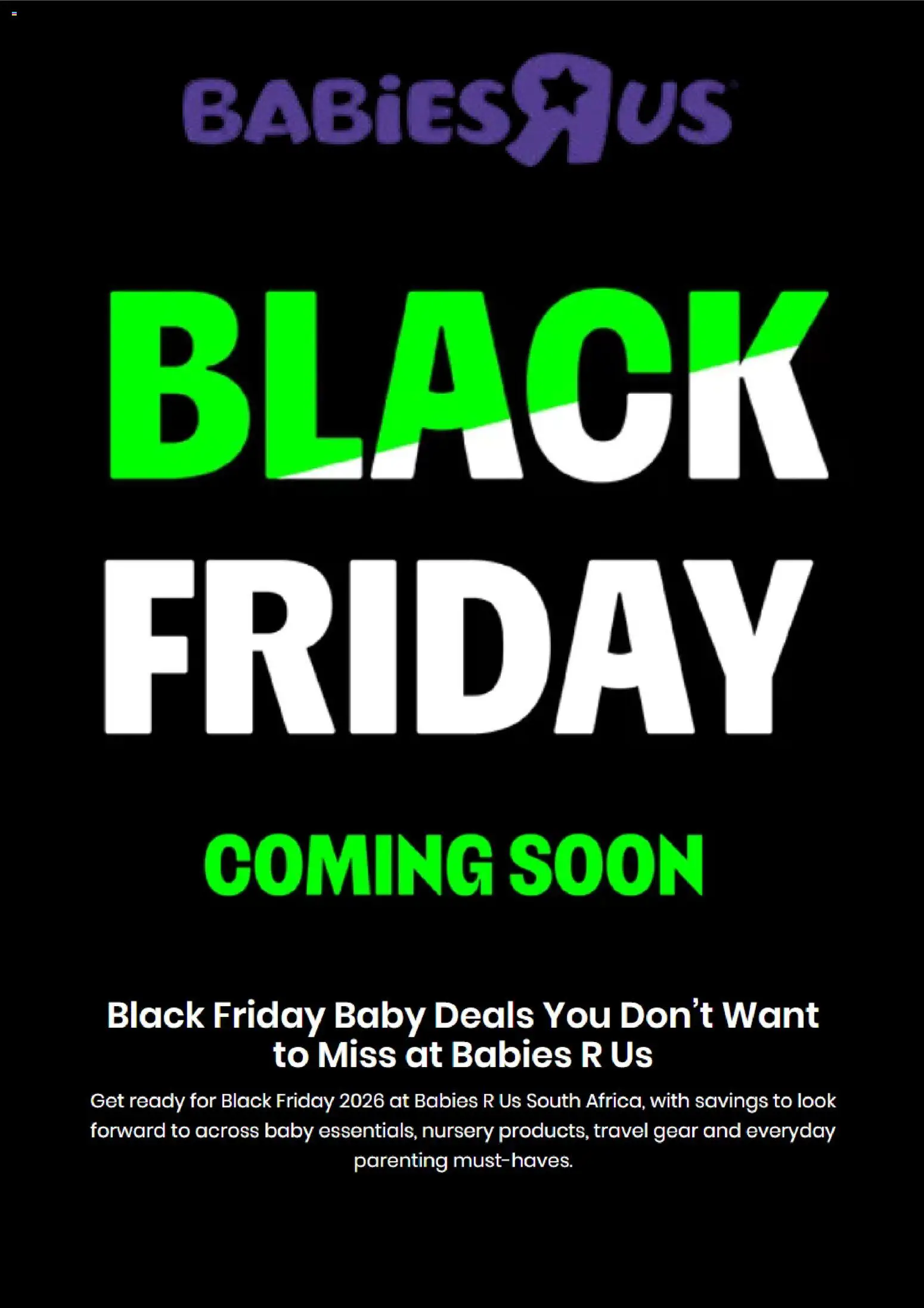 New Babies R Us catalogue – valid from 20/10/2026 | Page: 1