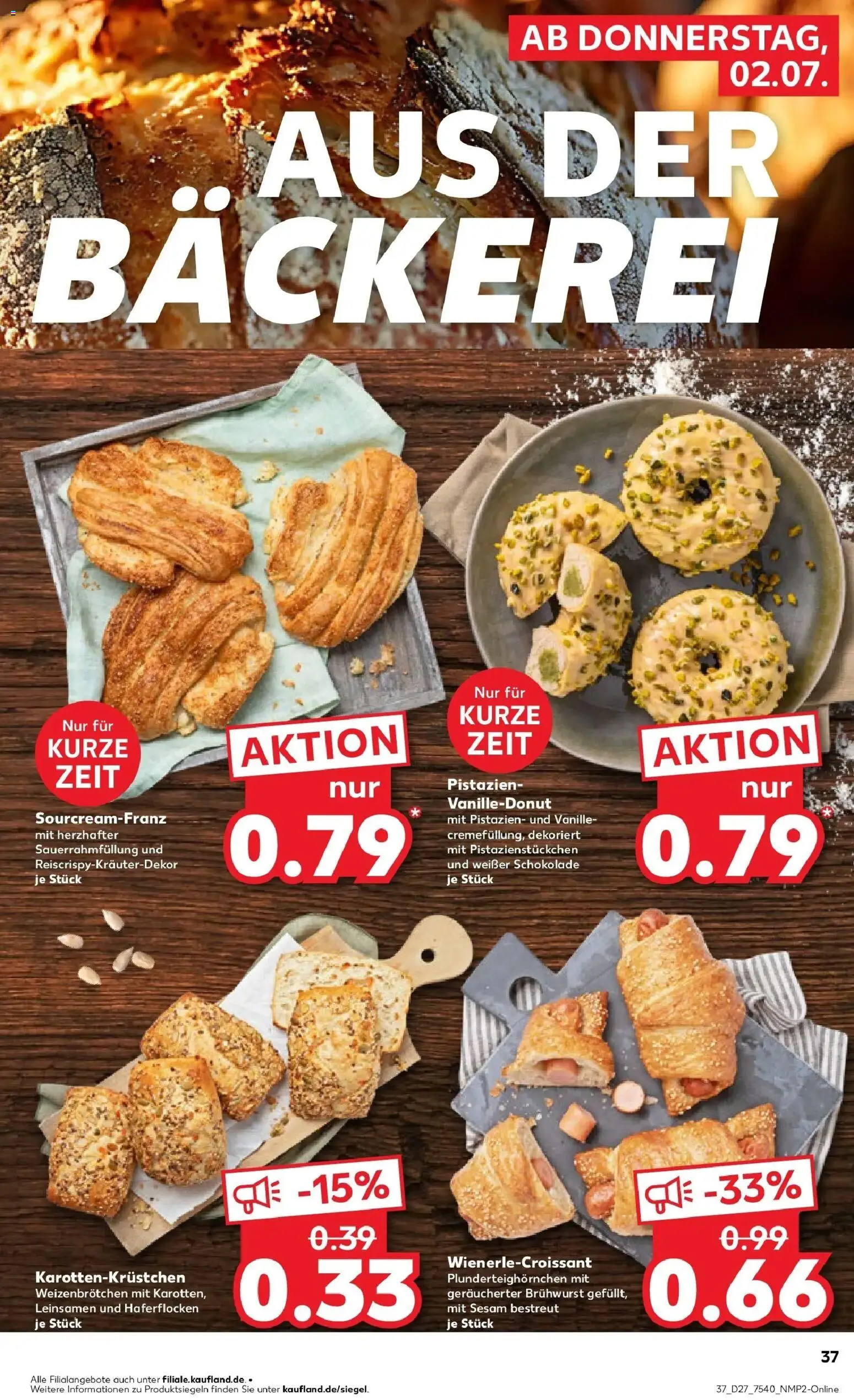 Kaufland Prospekt Frankfurt (Oder) – gültig ab 29.06.2026 | Seite: 50 | Produkte: Bäckerei, Schokolade, Pistazien