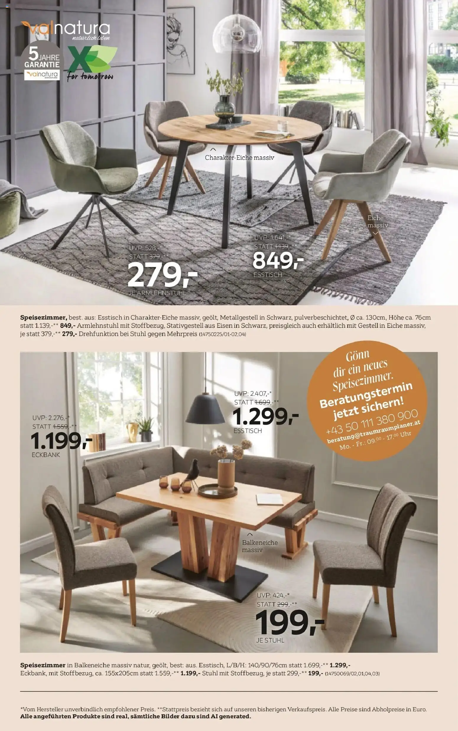 XXXLutz Valnatura gültig ab 13.10.2026 | Seite: 10 | Produkte: Uhr, Stuhl