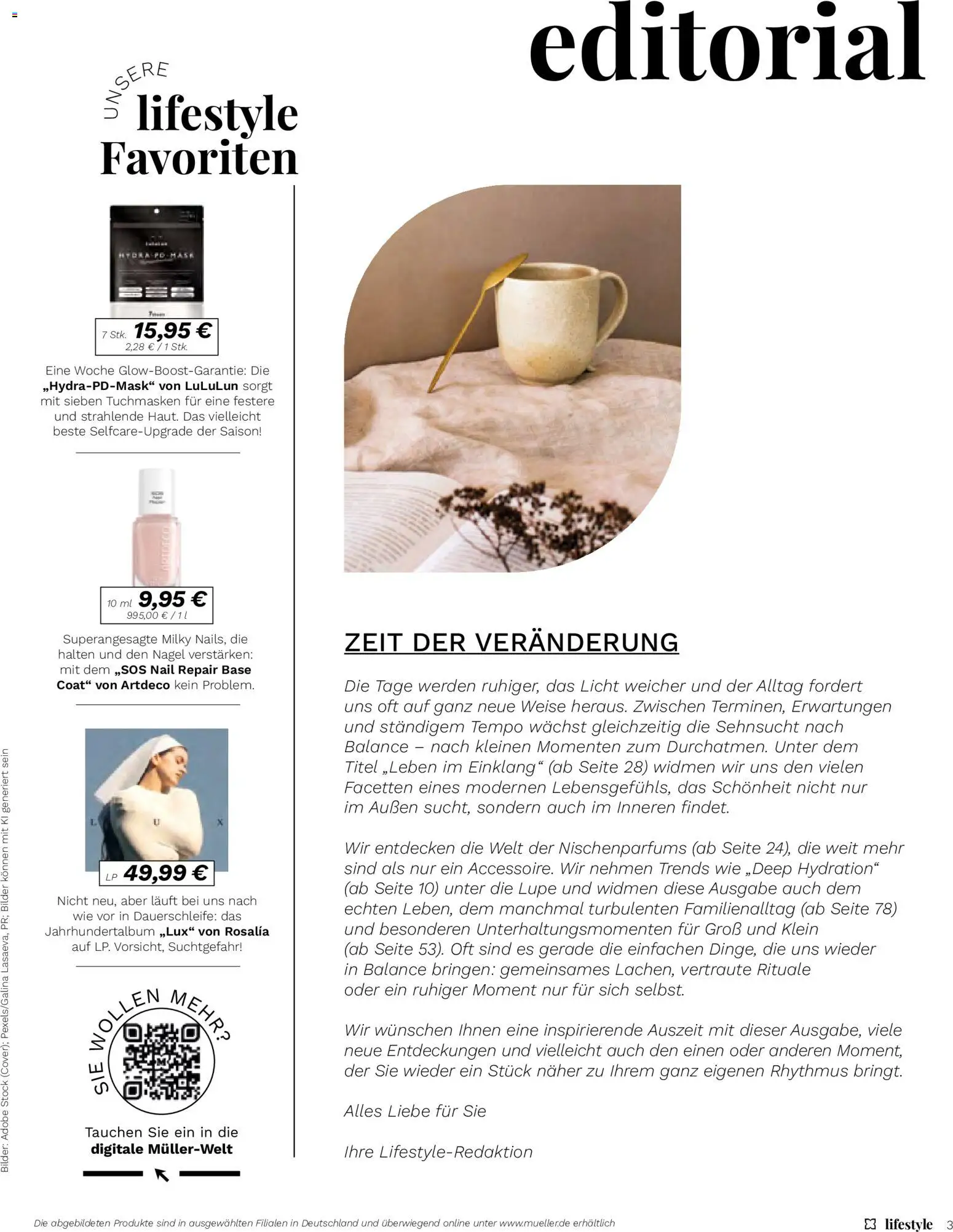 Müller Lifestyle – gültig ab 01.09.2026 | Seite: 3 | Produkte: Bilder, Tempo