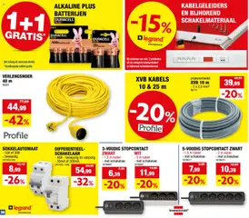 Hubo folder - Voorbeeld van een folder van Hubo, geldig van 23/09/2026 | Pagina: 36 | Producten: Kabel, Stopcontact, Batterijen, Kabels