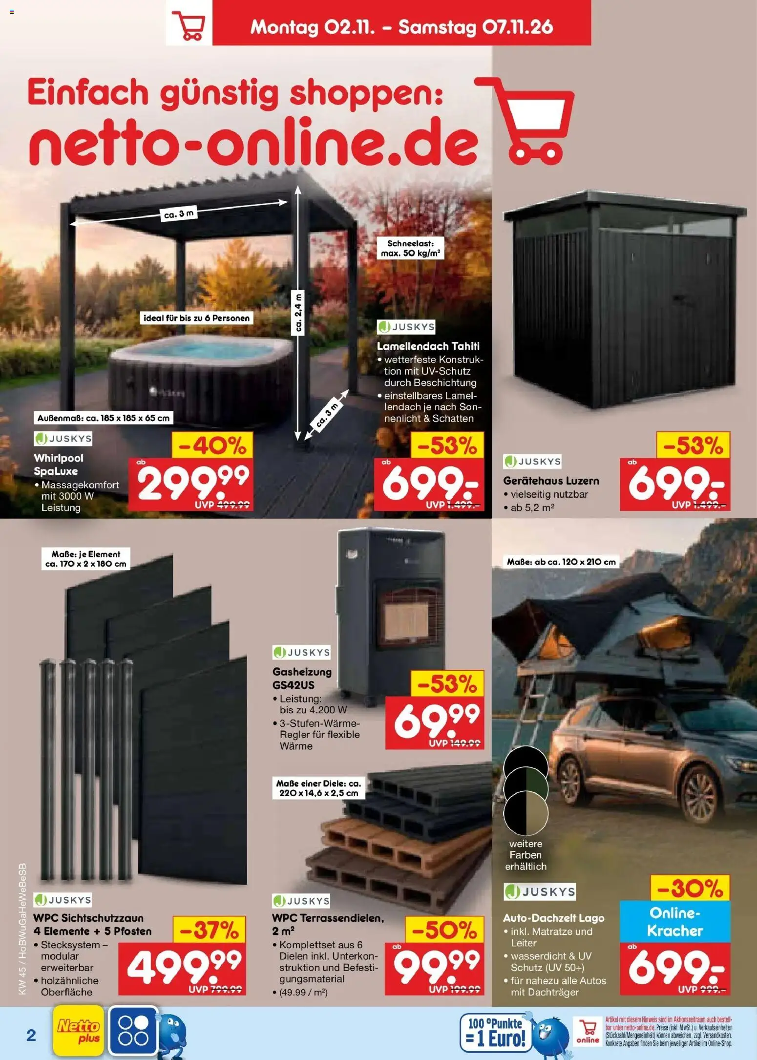 Netto Marken-Discount Prospekt Hannover (ab 02.11.2026) » Angebote | Seite: 44 | Produkte: Matratze