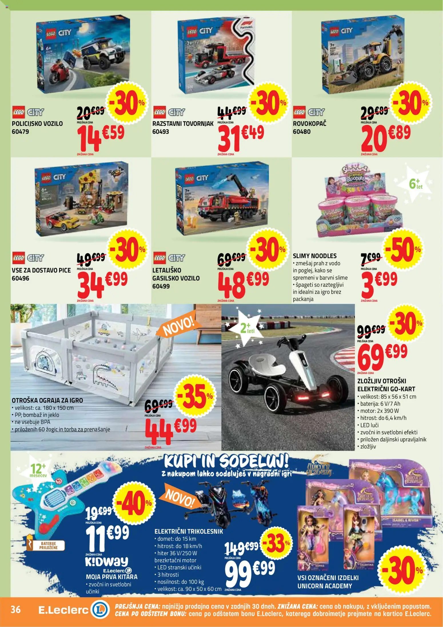 Novi E.leclerc katalog ponudbe – veljaven od 02.09.2026 | Stran: 36 | Izdelki: Torba, Baterije, Ograja, Spageti