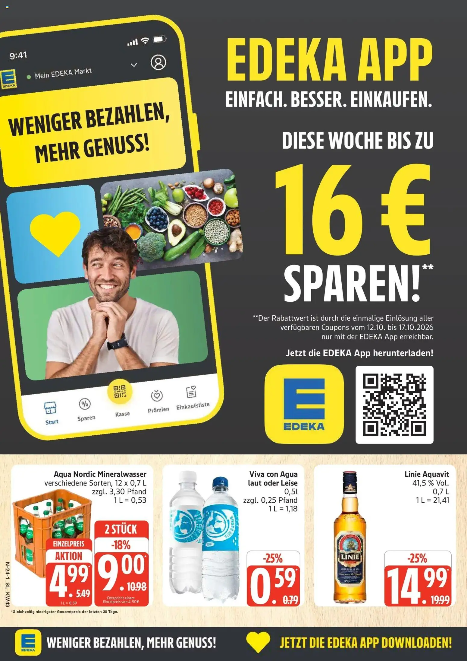 Edeka Prospekt Schleswig (ab 19.10.2026) » Angebote Online | Seite: 24 | Produkte: Mineralwasser
