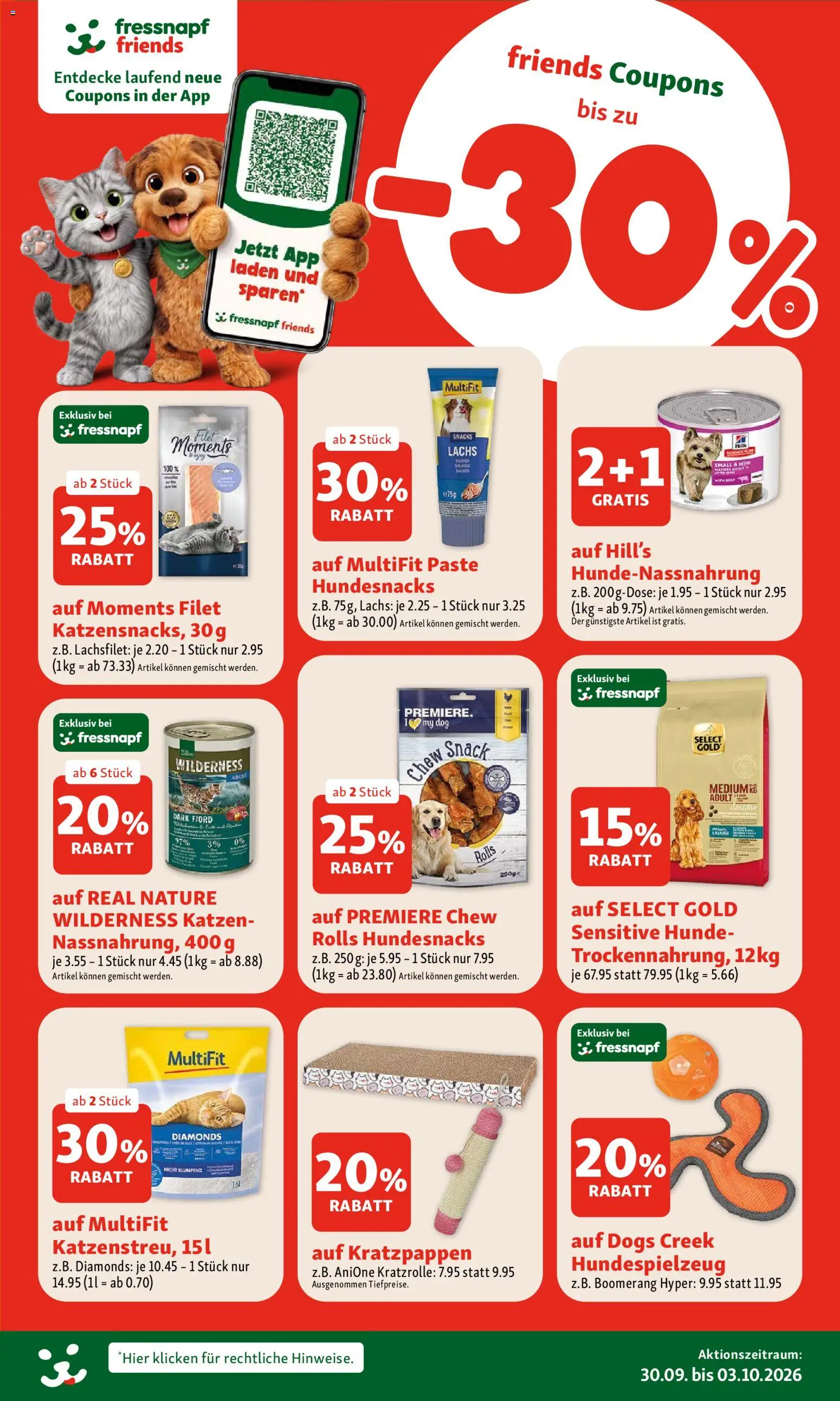 Fressnapf aktionen – gültig ab 30.09.2026 | Seite: 7 | Produkte: Snacks, Lachs