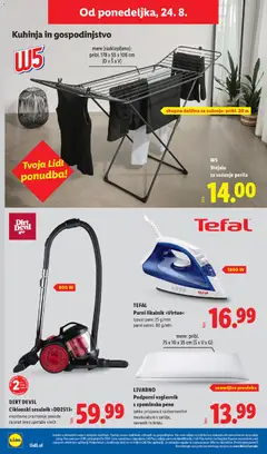 Lidl katalog akcije – veljaven od 20.08.2026 | Stran: 58 | Izdelki: Likalnik, Prevleka, Kuhinja, Sesalnik