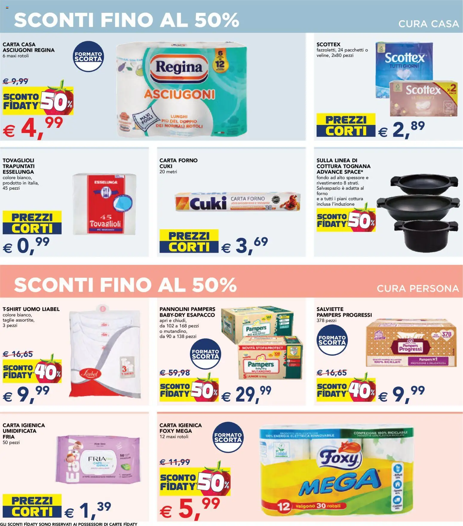 Volantino Esselunga S del 18.05.2026 | Pagina: 18 | Prodotti: Pannolini, Carta igienica, Pampers, Carta forno