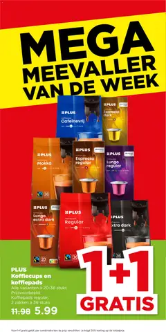 Plus folder week 25 - Voorbeeld van een folder van Plus, geldig van 17.06.2026 | Pagina: 14 | Producten: Koffiepads, Kan, Pads