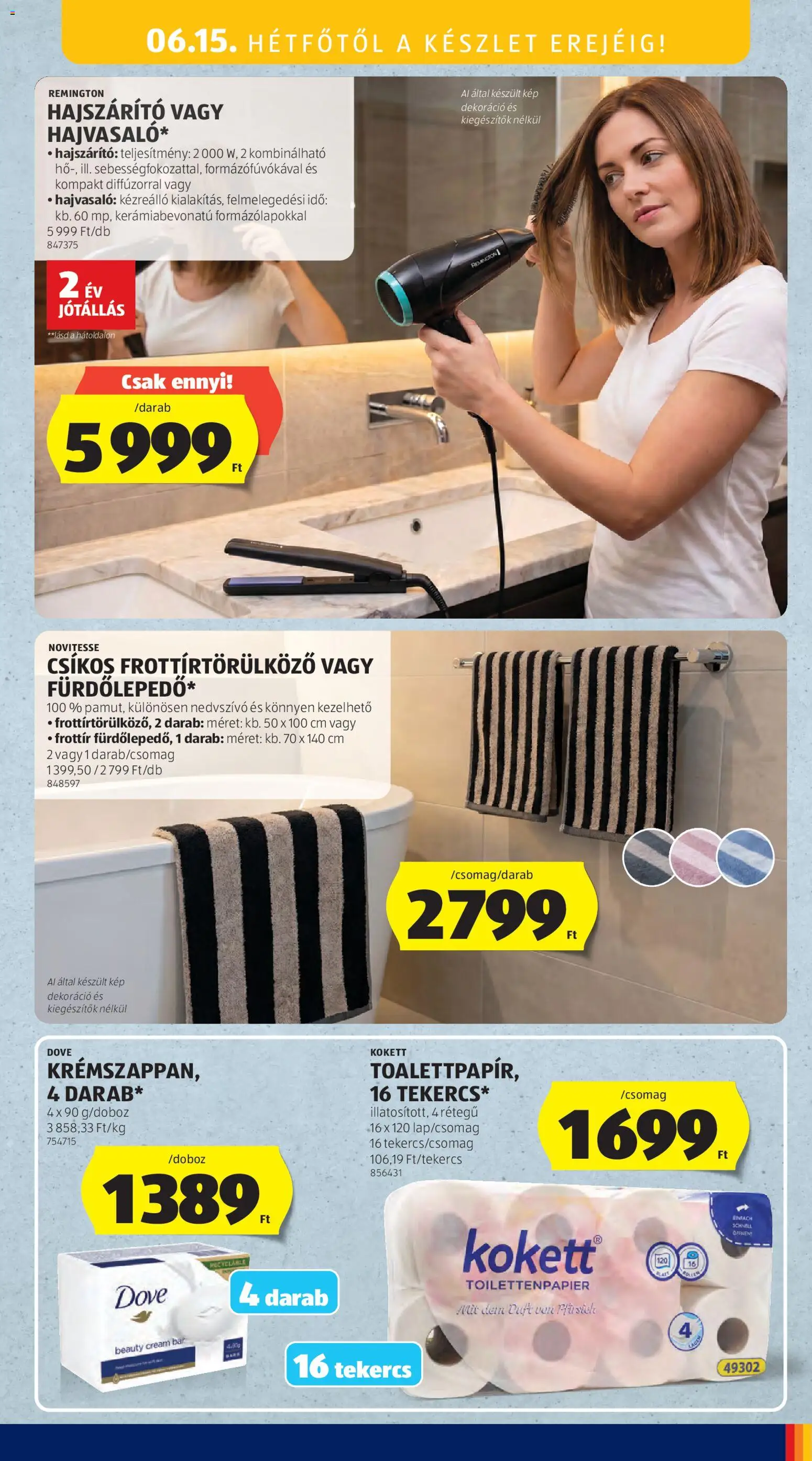 Aldi akciós ujság - amely érvényes a következő dátumtól: 11.06.2026 | Oldal: 19 | Termékek: Hajvasaló, Hajszárító, Dekoráció