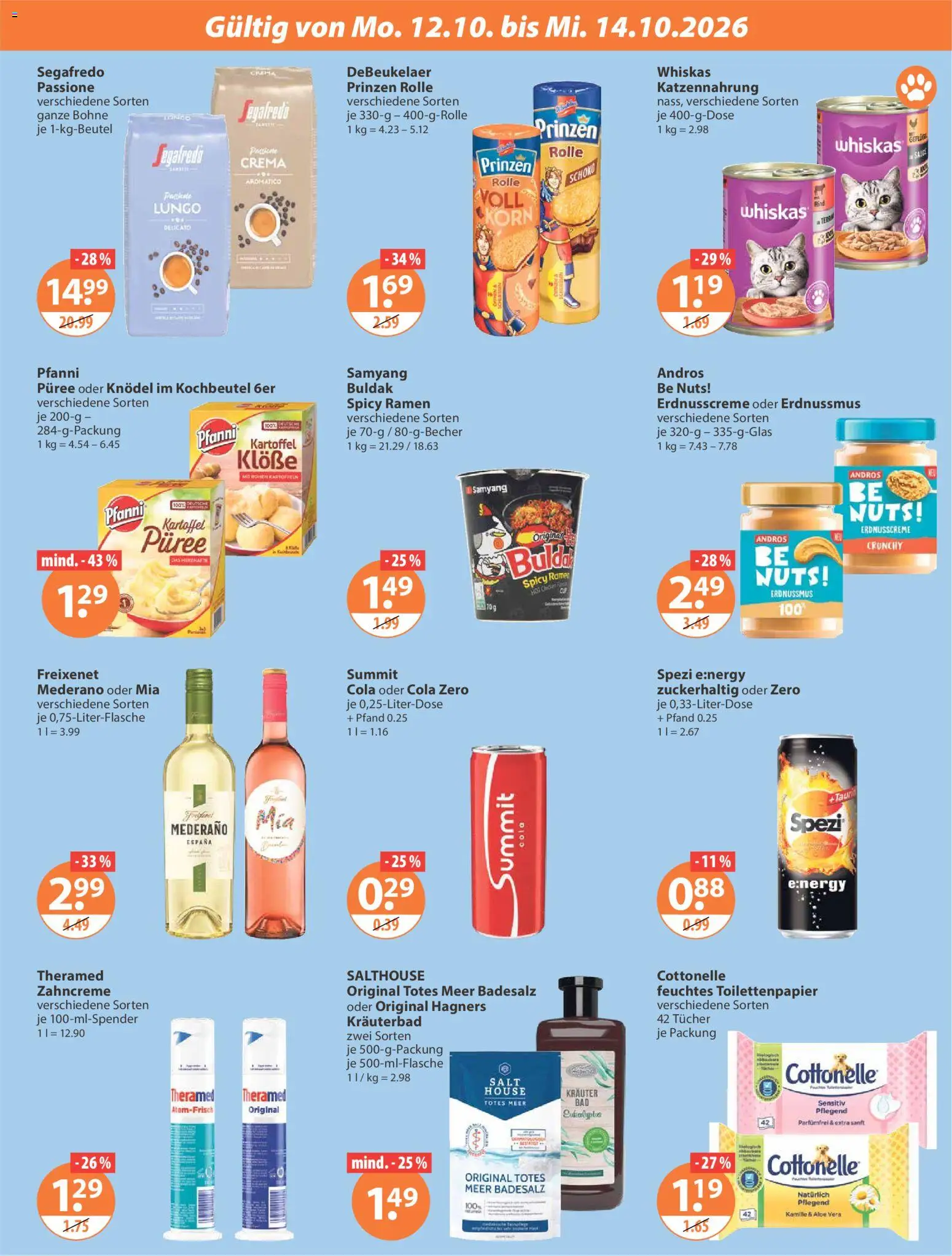 V-Markt Angebote – gültig ab 08.10.2026 | Seite: 25 | Produkte: Energy, Kartoffeln, Toilettenpapier, Feuchtes Toilettenpapier