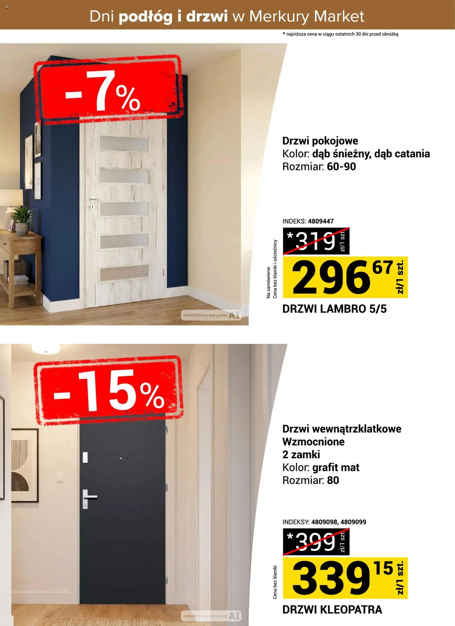Merkury Market gazetka - Dni podłóg i drzwi od 17.10.2026 | Strona: 2 | Produkty: Drzwi