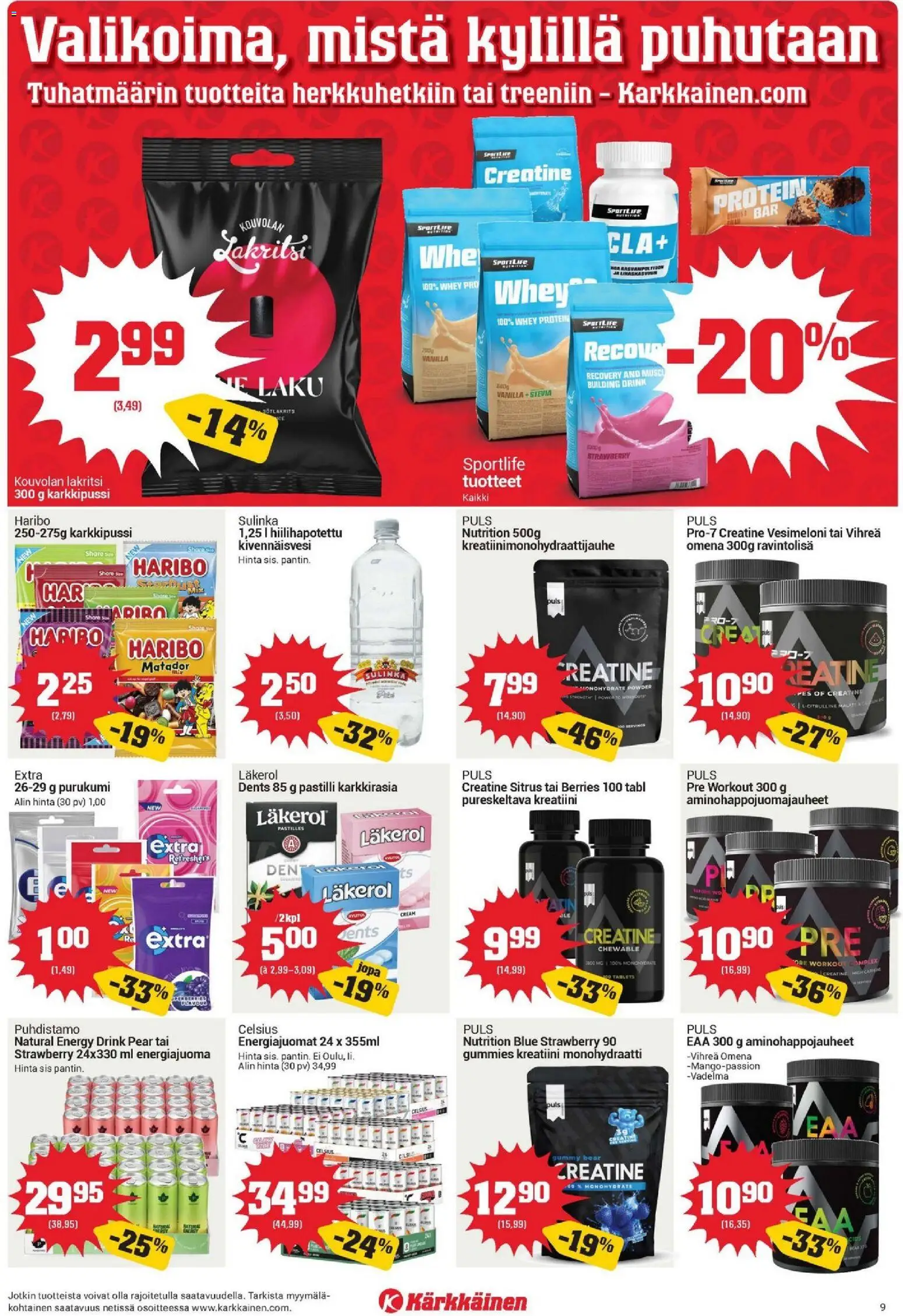 Kärkkäinen tarjoukset - Seinäjoen alue – voimassa 22/07/2026 alkaen | Sivu: 9
