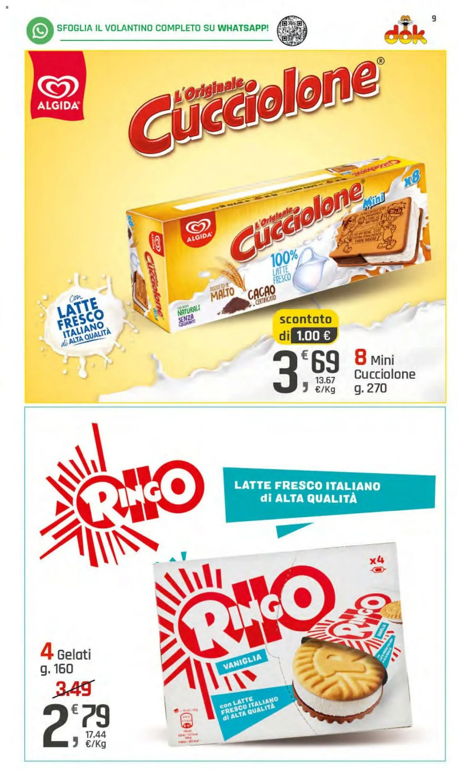 Volantino DOK del 23/07/2026 | Pagina: 9 | Prodotti: Latte, Cacao