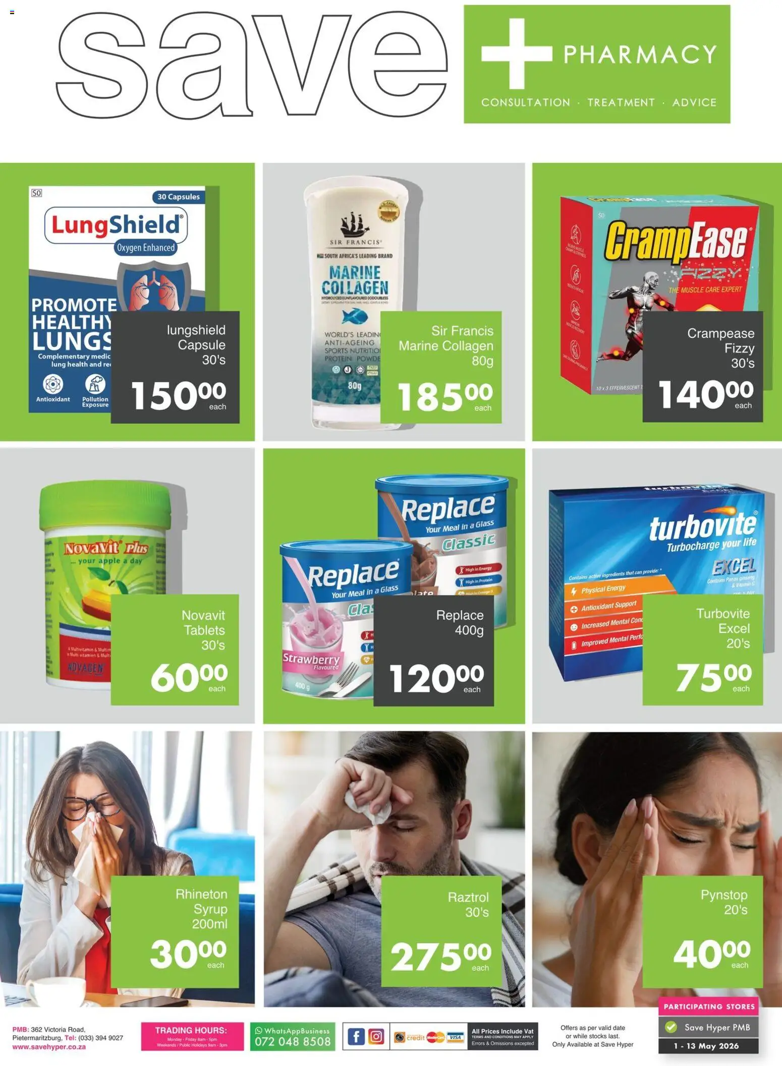 New Save catalogue – valid from 01.05.2026 | Page: 2 | Products: Detergente líquido, Syrup