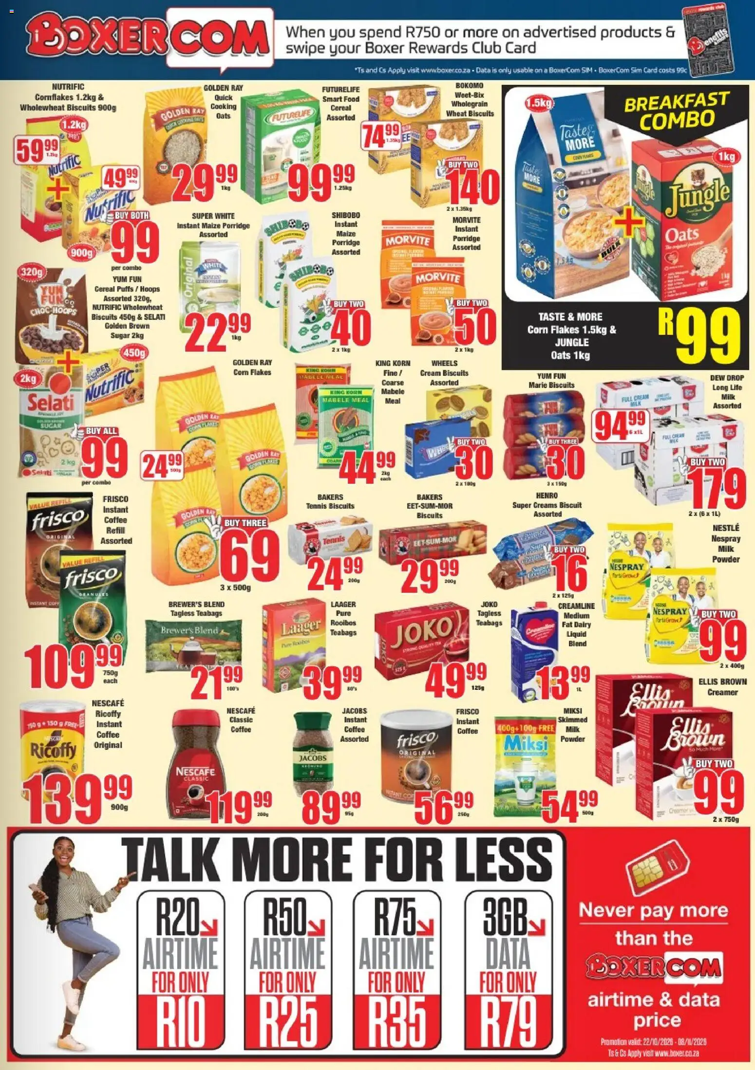 New Boxer catalogue – valid from 22/10/2026 | Page: 5 | Products: Breakfast, Porridge, Milk, Creamer