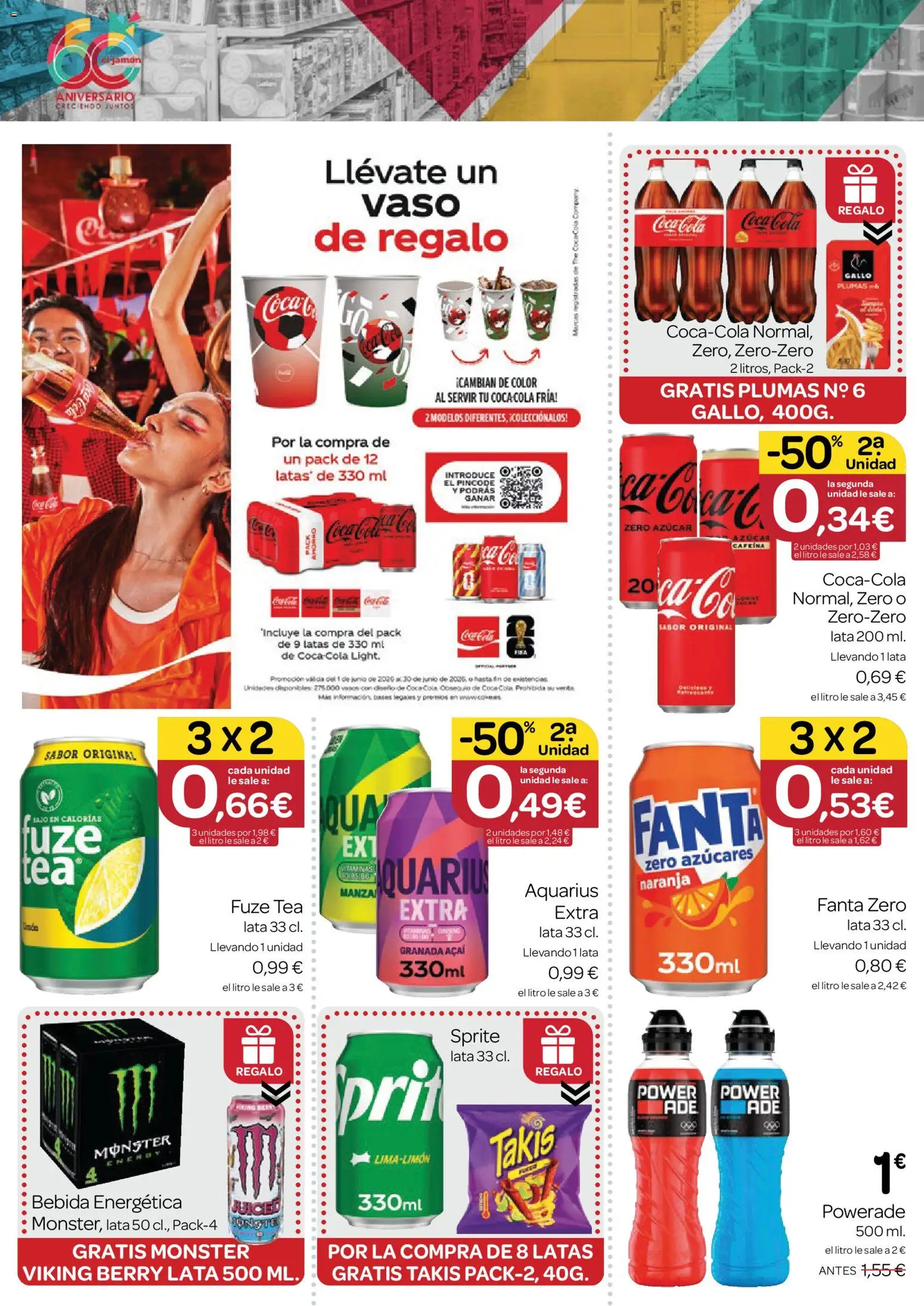 Supermercados El Jamón folleto │ válido desde el 28.05.2026 | Página: 8 | Productos: Vasos, Πρίζες
