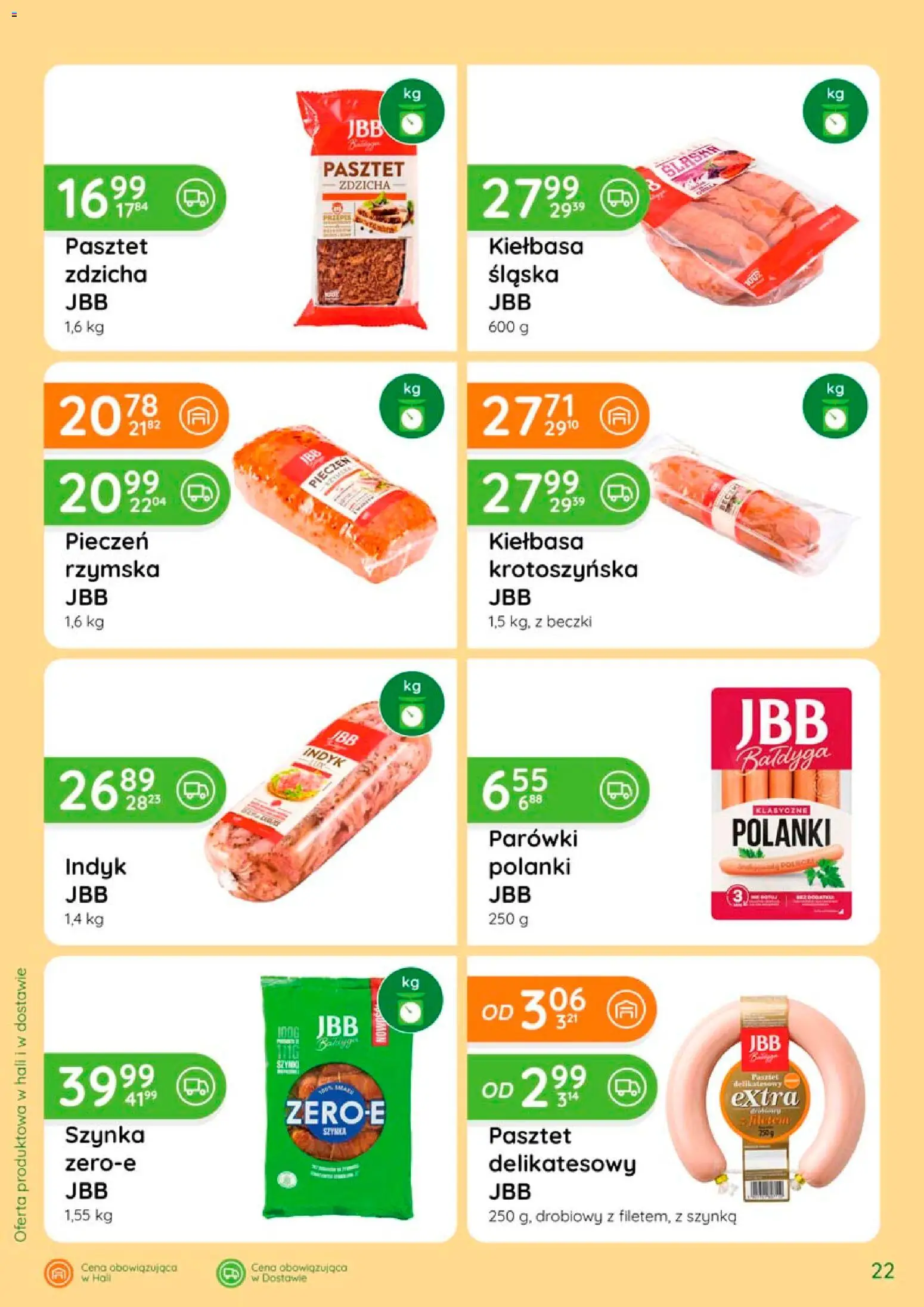 Eurocash gazetka - Katalog Wędlin od 06.08.2026 | Strona: 22 | Produkty: Kiełbasa, Indyk, Parówki, Szynka