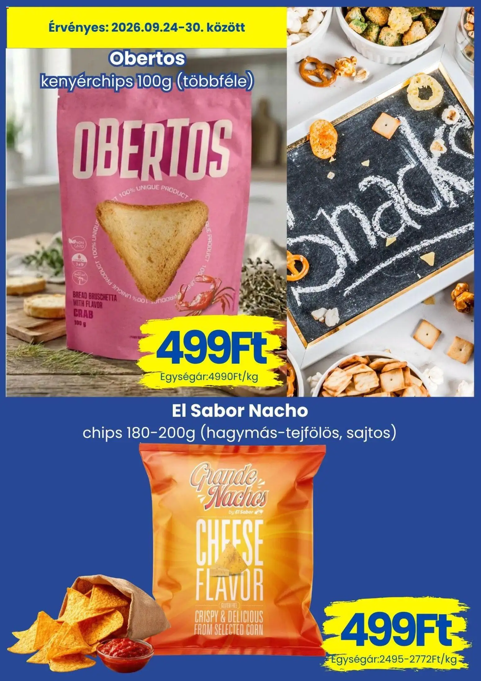 Magnetic akciós ujság - amely érvényes a következő dátumtól: 2026.09.24. | Oldal: 7 | Termékek: Chips, Bruschetta
