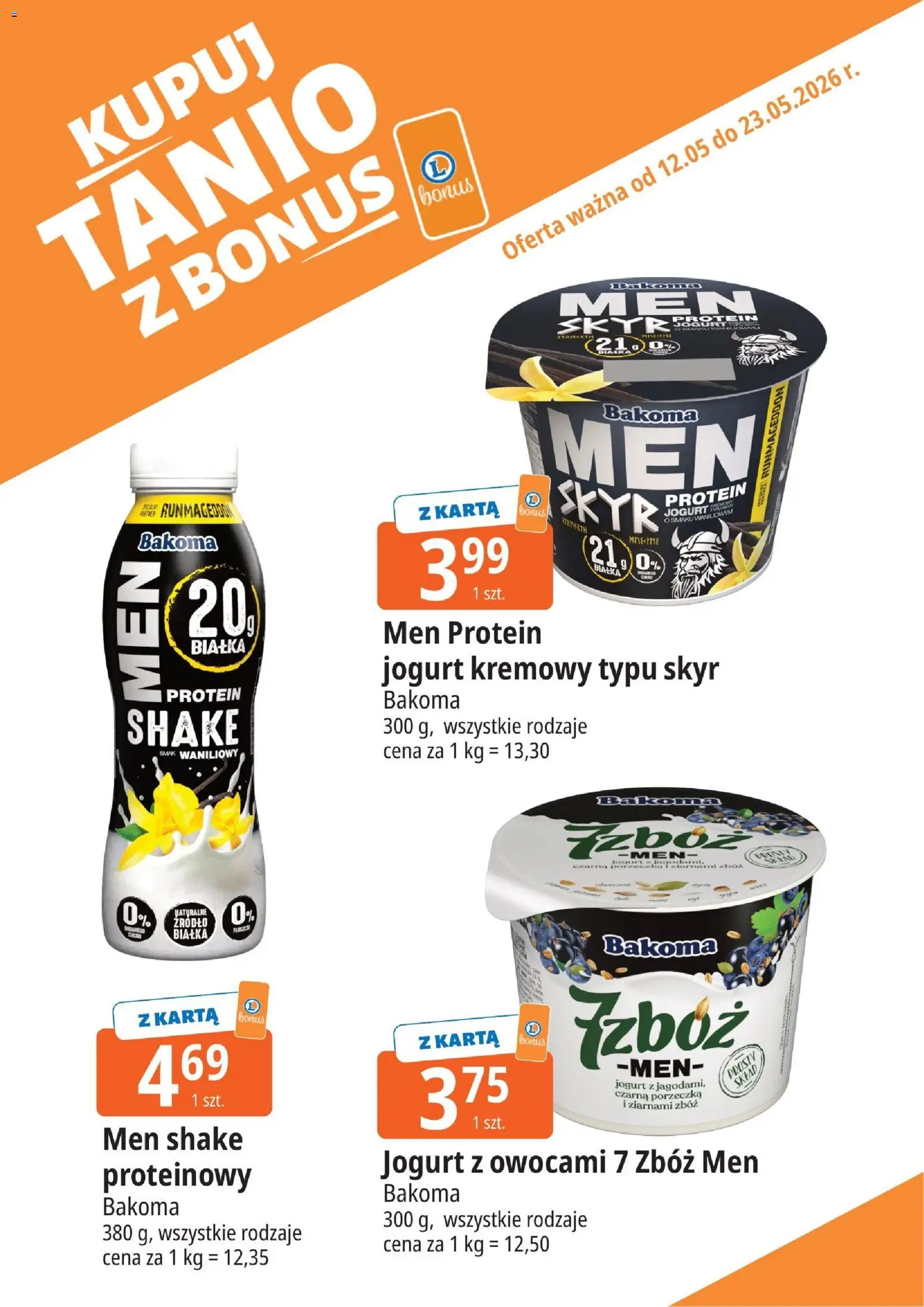 E.Leclerc gazetka - Zamość kupony dodatkowe od 12.05.2026 | Strona: 6 | Produkty: Karta, Porzeczka, Jogurt, Jogurt kremowy