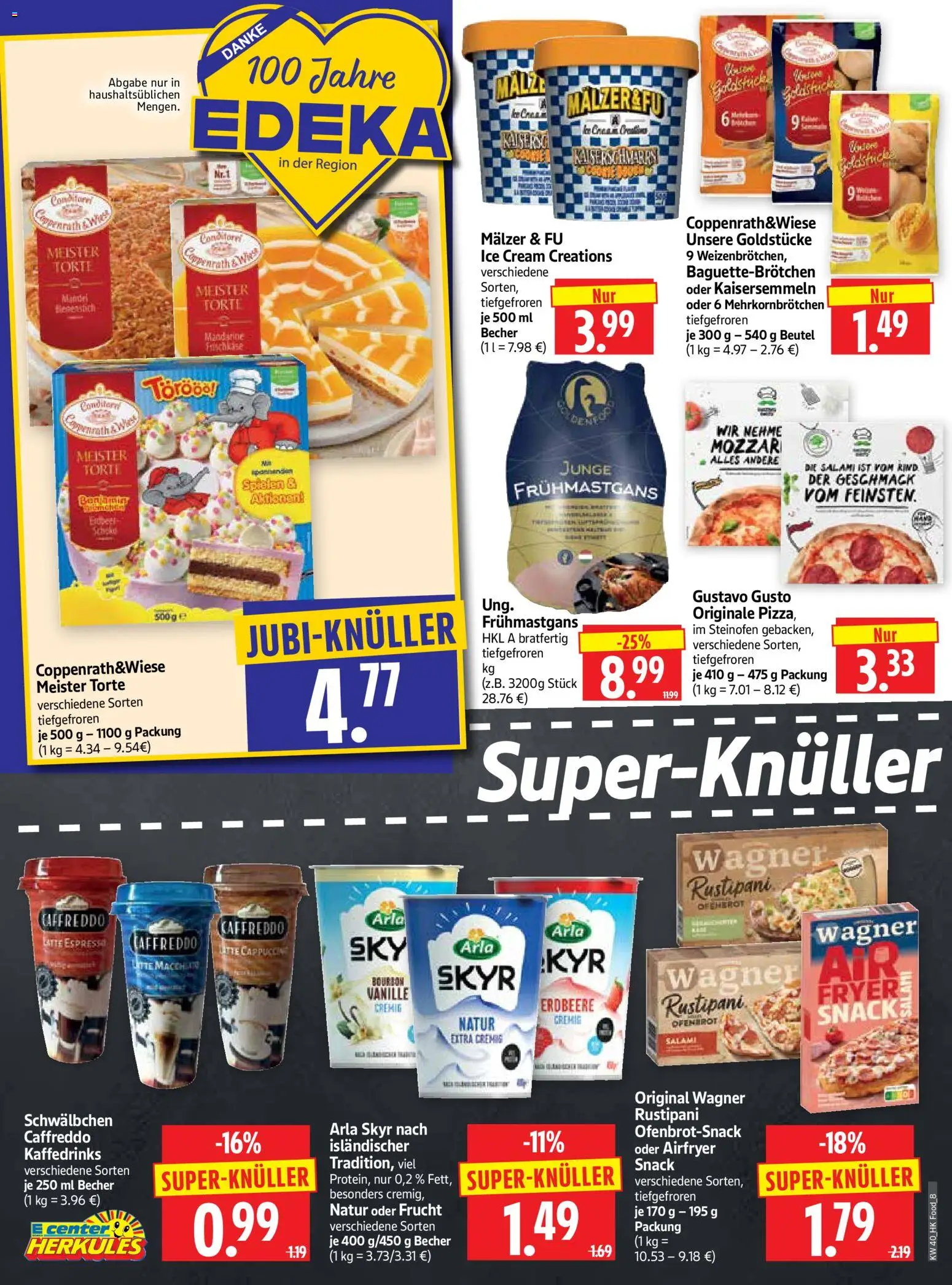 HERKULES Prospekt – gültig ab 28.09.2026 | Seite: 8 | Produkte: Gustavo gusto, Arla skyr, Vanille, Bourbon