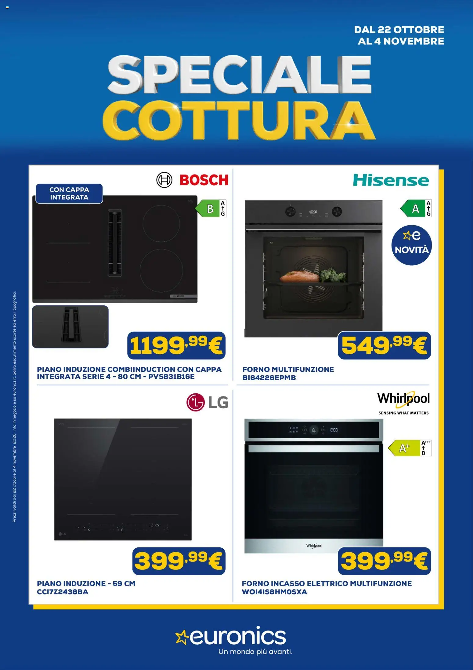 Volantino Euronics del 22/10/2026 | Pagina: 1 | Prodotti: Forno