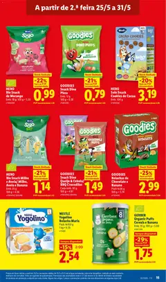 Pré-visualização HERO Solo Snack Cookies de Cacau, Solo snack cookies de cacau, Emb. 100 g válido de 25.05.2026 | Página: 15