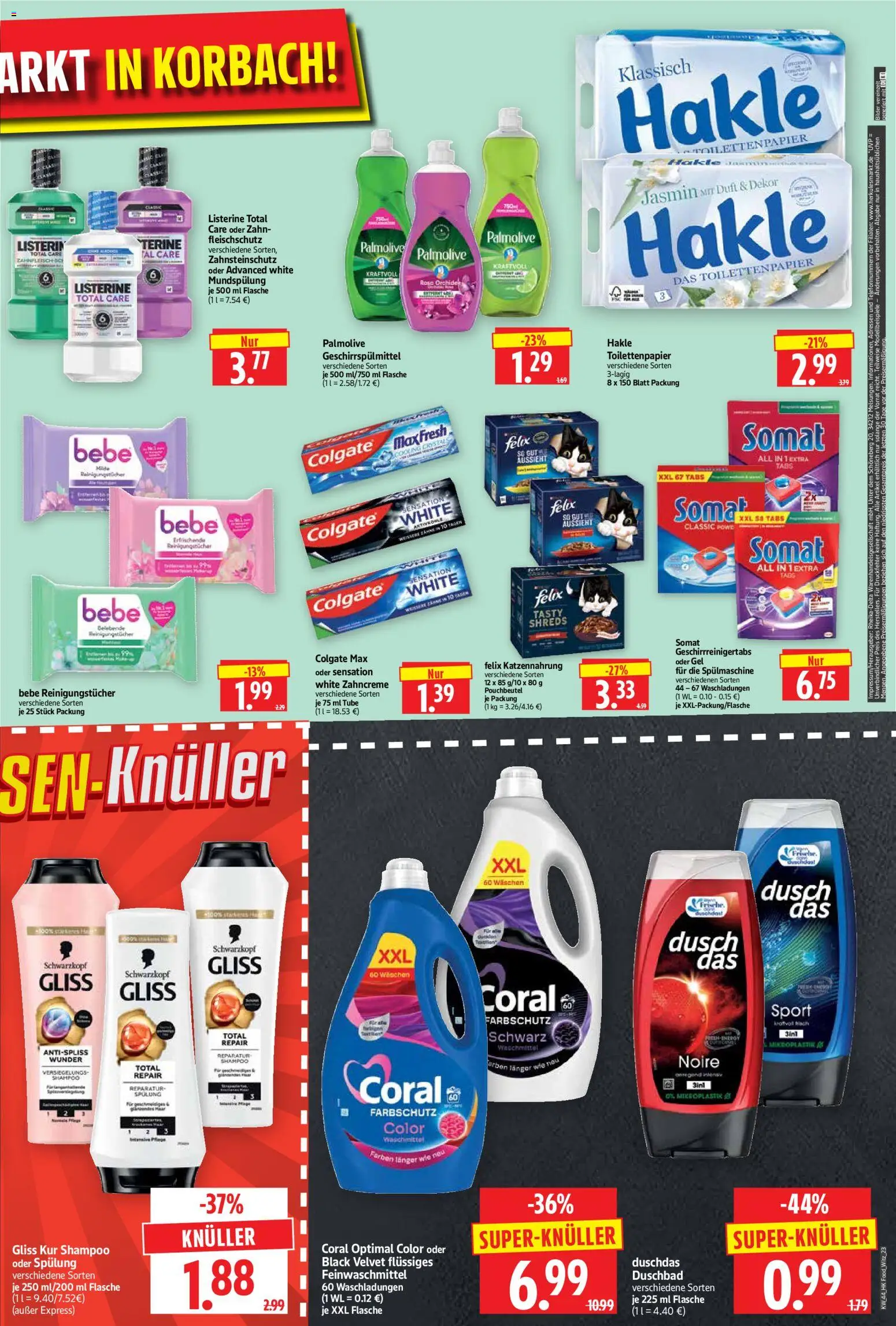 HERKULES Prospekt – gültig ab 26.10.2026 | Seite: 23 | Produkte: Orchidee, Spülung, Reinigungstücher, Geschirrspülmittel