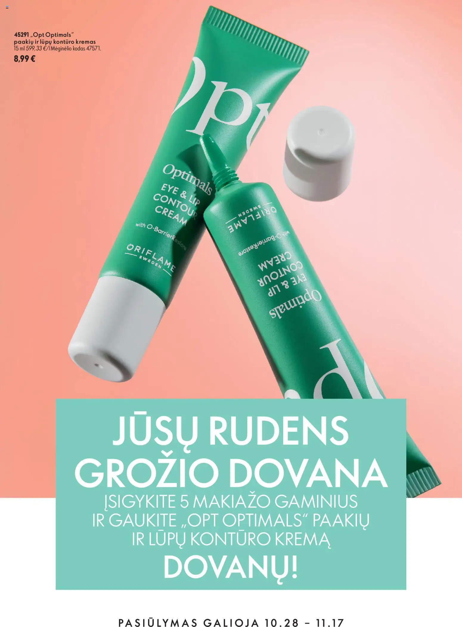 Oriflame akcijos nuo 2026.10.28 | Puslapis: 12 | Prekių: Kremas