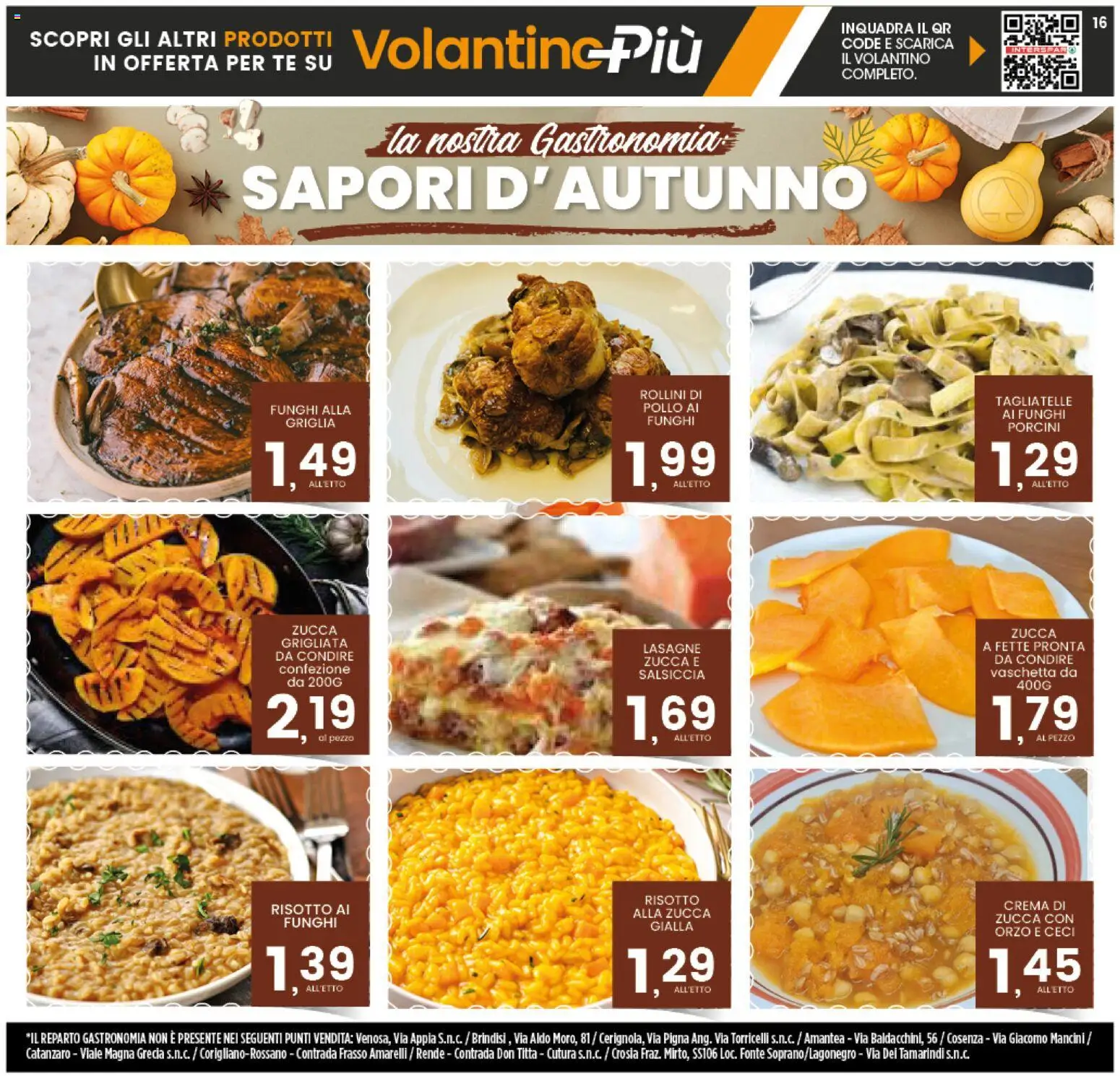 Volantino Interspar del 01/10/2026 | Pagina: 16 | Prodotti: Crema, Pollo, Salsiccia, Funghi
