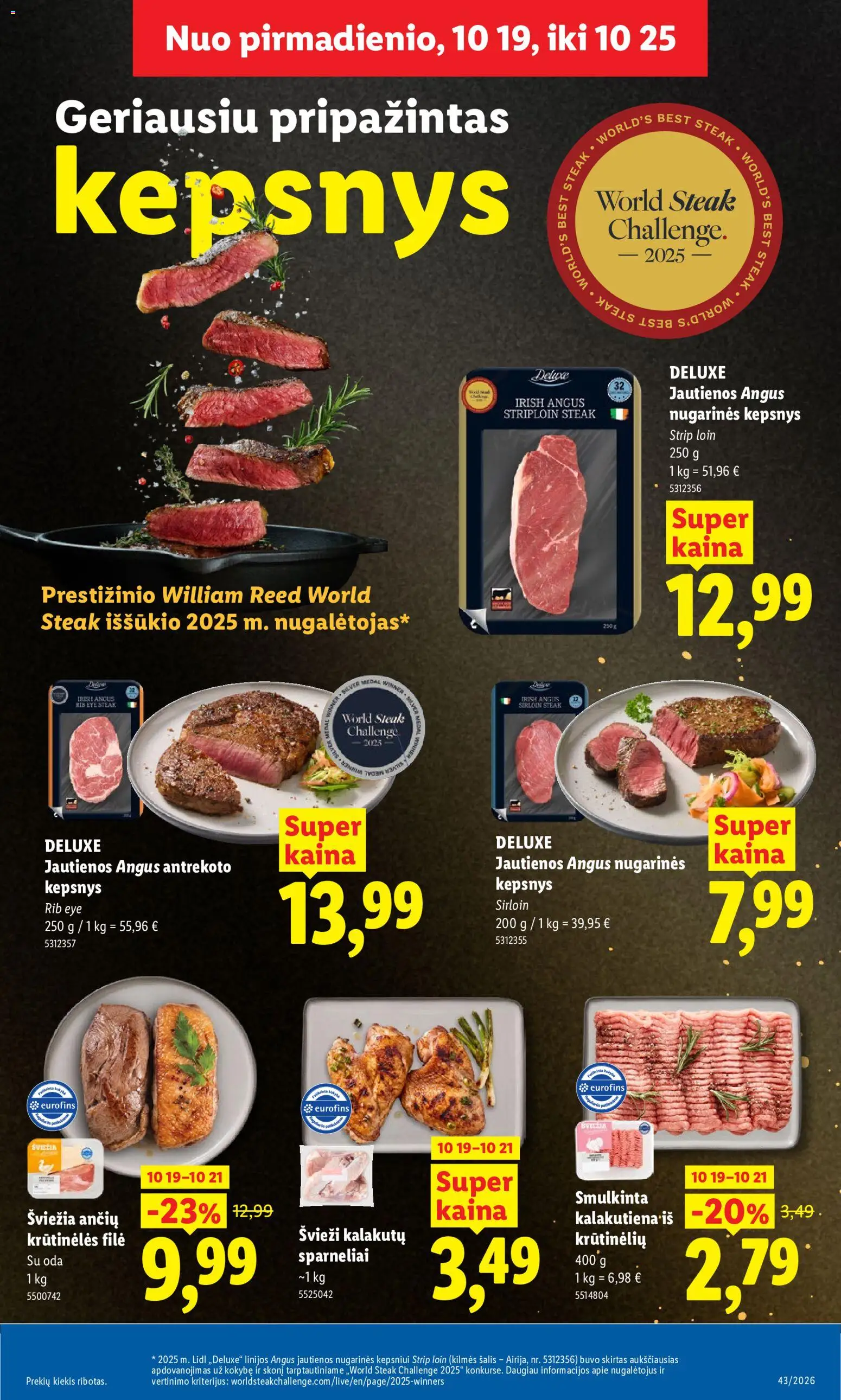 LIDL akcijos nuo 2026.10.19 | Puslapis: 9 | Prekių: Jautienos, Šalis