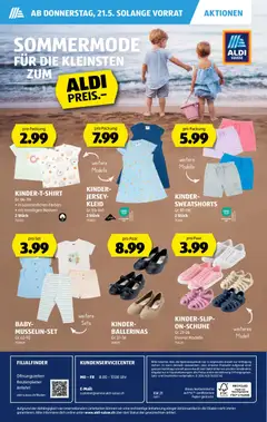 Aldi aktionen ab 21.05.2026 gültig | Seite: 36 | Produkte: Sweatshorts, Ballerinas, Uhr, Kleid