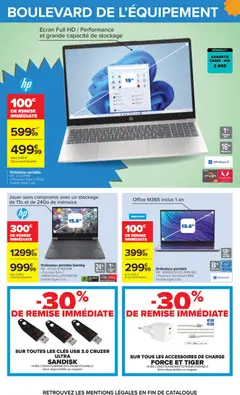 Carrefour - Prévisualisation de Ordinateur portable, Ordinateur portable avec 128Go de disque SSD et 8Go de mémoire valide à partir de 08/09/2026 | Page: 94