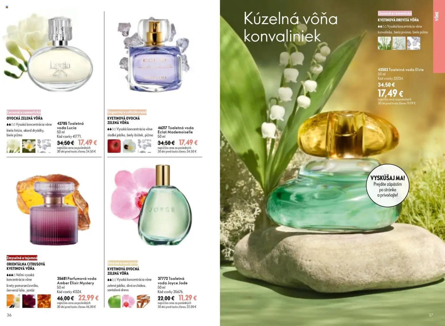 Nové Oriflame akcie – leták je platný od 09.09.2026 | Strana: 19 | Produkty: Toaletná voda, Voda, Kvety