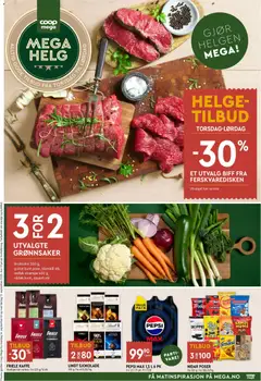 Forhåndsvisning av Coop Mega Mega Helg gyldig fra 17/09/2026