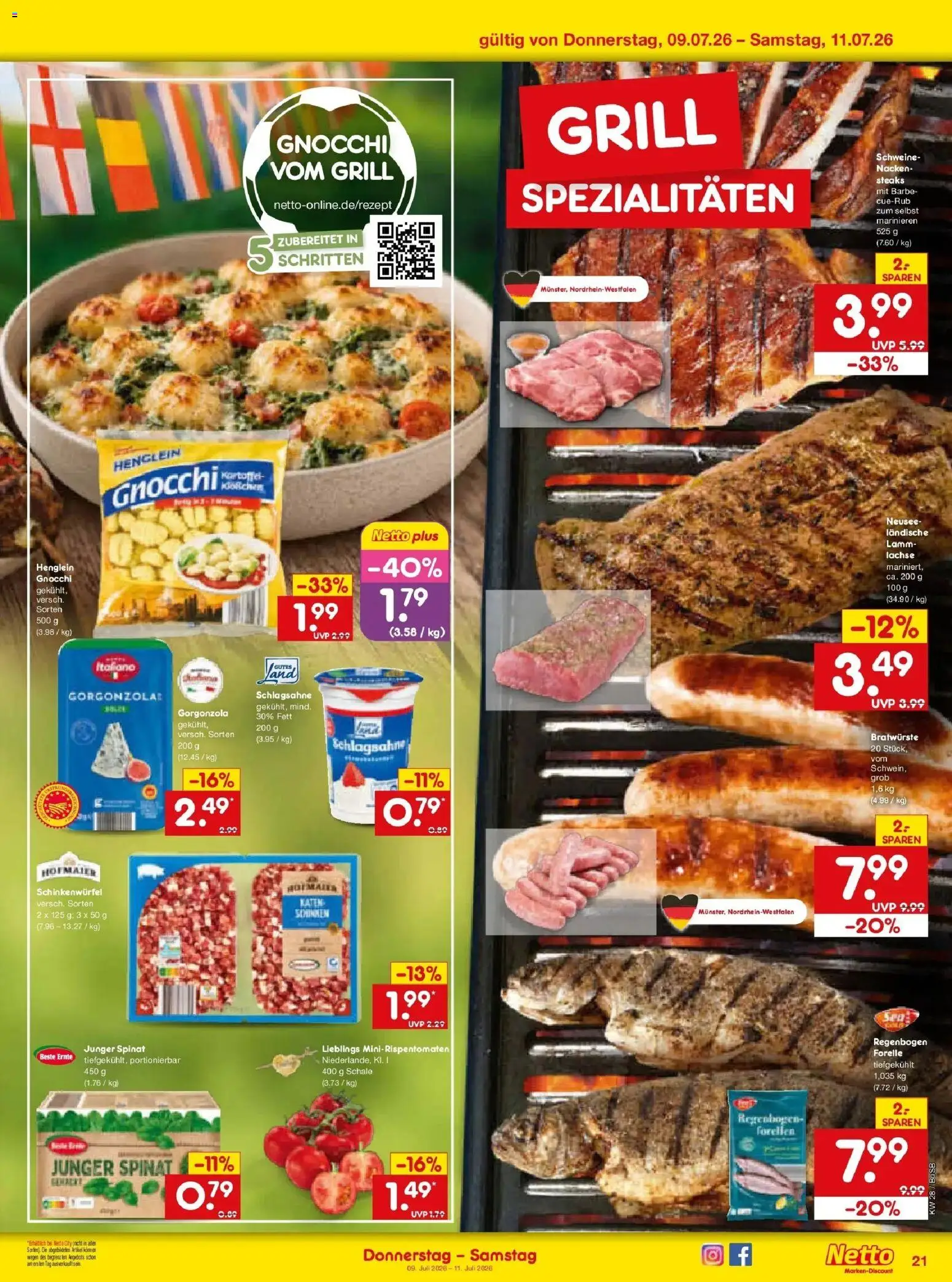 Netto Marken-Discount - Netto: Wochenangebote – gültig ab 05.07.2026 | Seite: 37 | Produkte: Grill, Schlagsahne