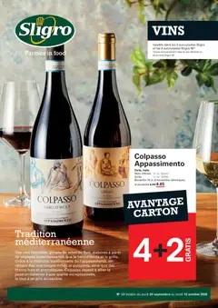 Sligro Vins Publicité - Voorbeeld van een folder van Sligro, geldig van 24/09/2026