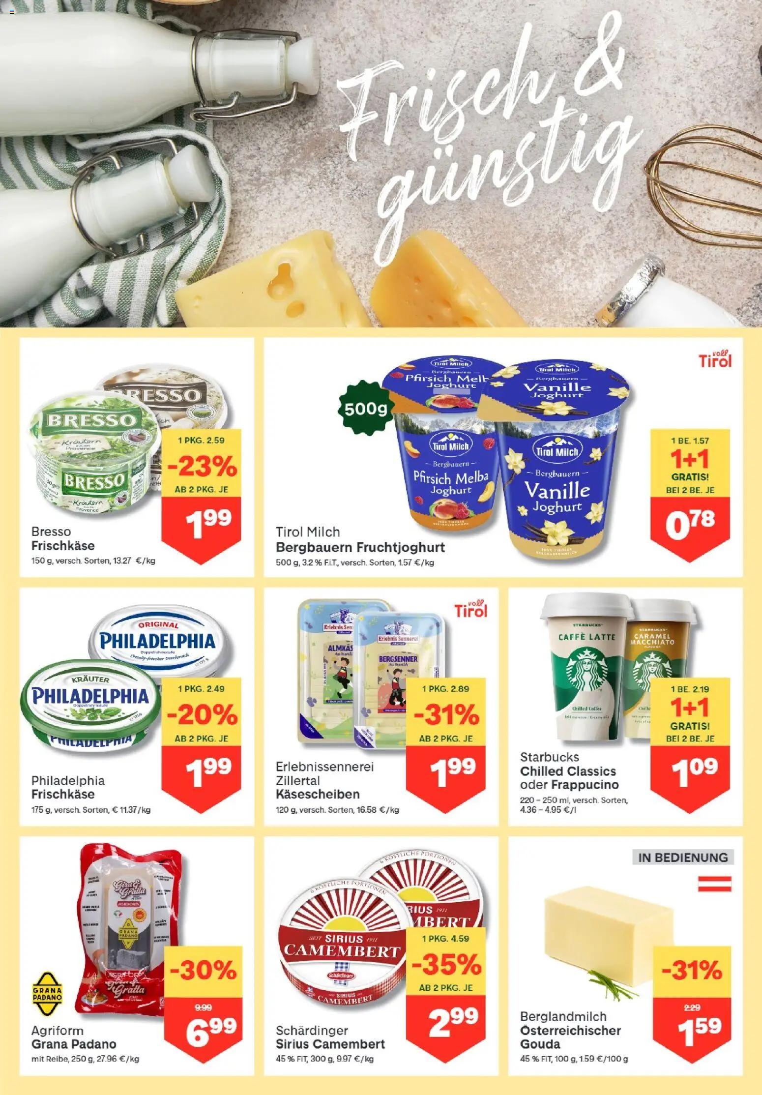 MPREIS Dellach im Drautal gültig ab 01.10.2026 | Seite: 5 | Produkte: Pfirsich, Vanille, Milch, Joghurt