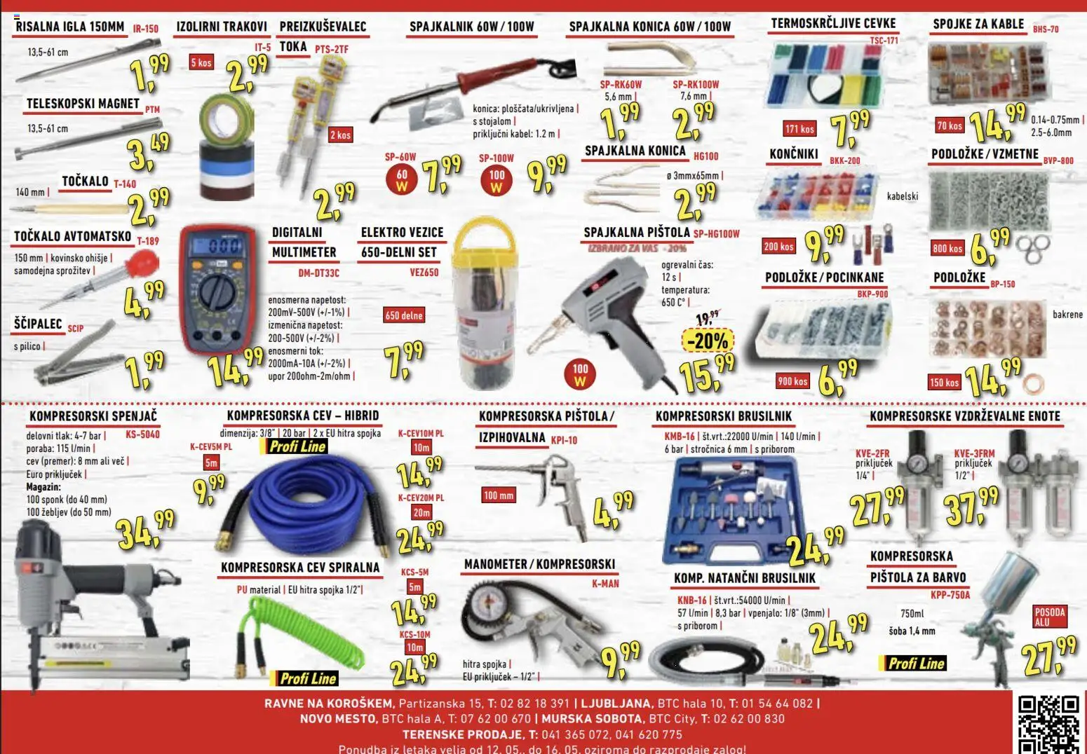 Novi Inter Diskont katalog ponudbe – veljaven od 12.05.2026 | Stran: 3 | Izdelki: Kabel, Kos, Brusilnik