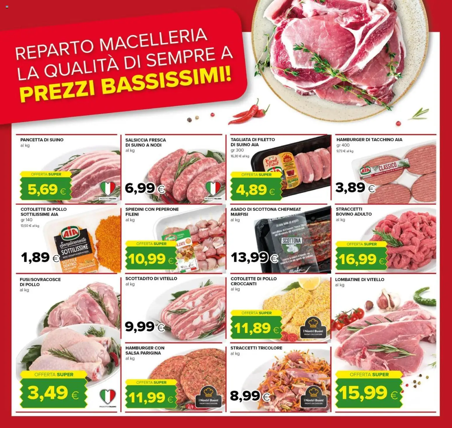 Volantino Tigre del 21/08/2026 | Pagina: 8 | Prodotti: Scottadito, Suino, Tacchino, Vitello