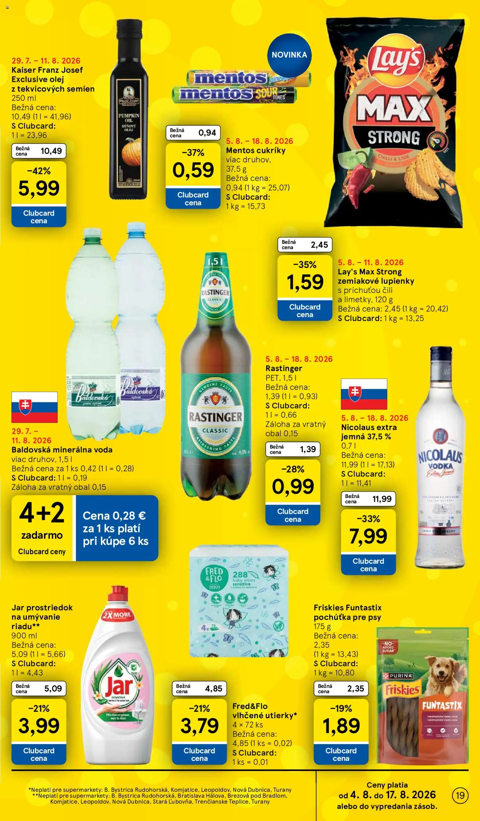 Nové Tesco akcie – leták je platný od 05.08.2026 | Strana: 19
