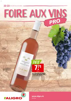 Aligro aktionen Weinfestival Genève ab 25.05.2026 gültig