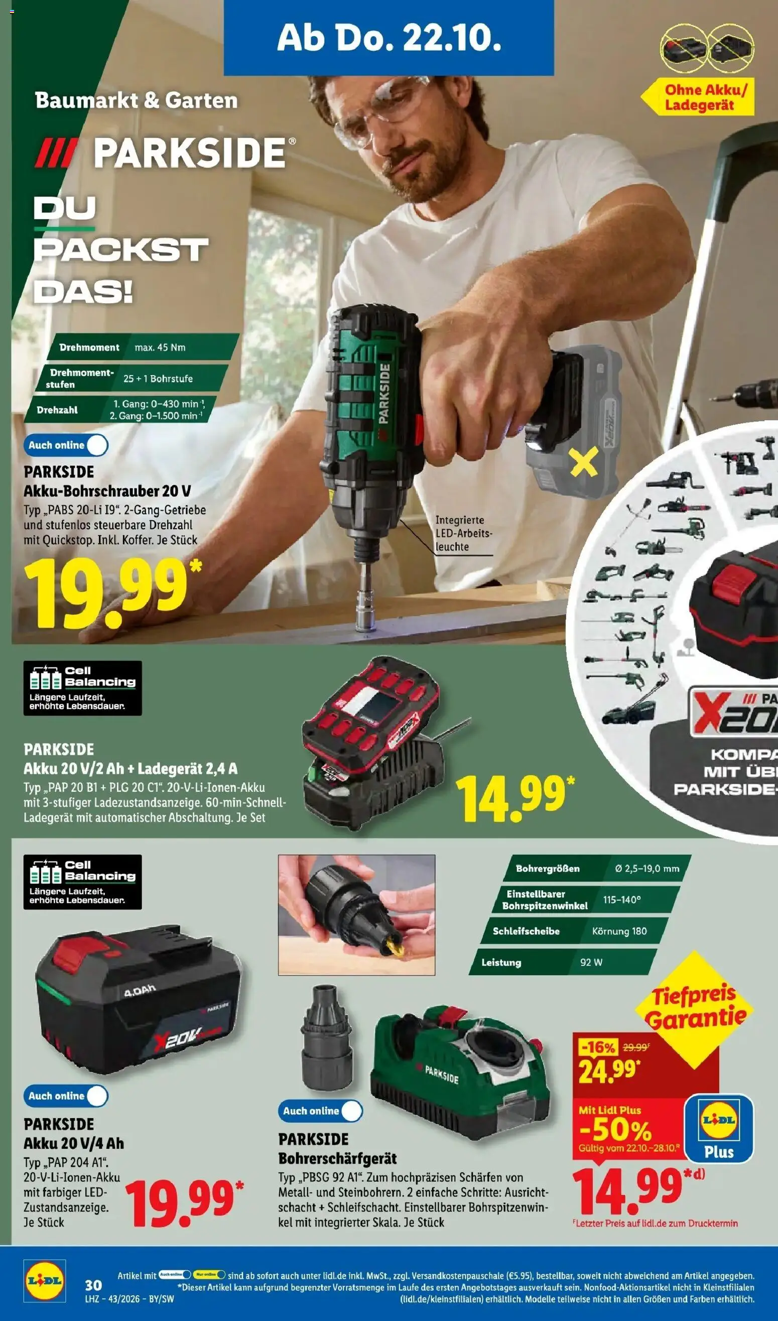 Lidl Prospekt Weikersheim (ab 19.10.2026) zum Blättern » Angebote | Seite: 44 | Produkte: Ladegerät